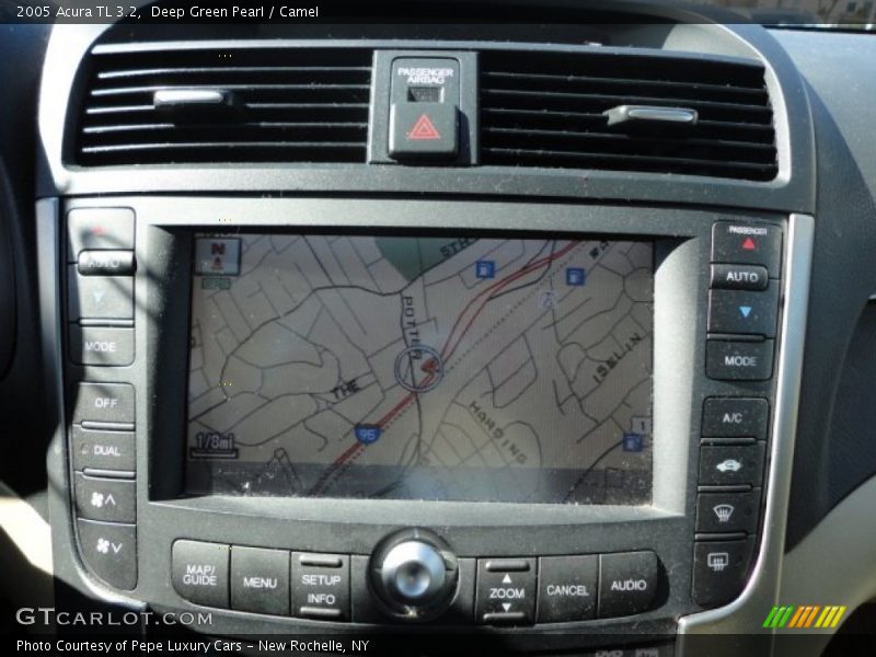 Deep Green Pearl / Camel 2005 Acura TL 3.2