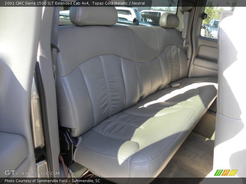 Topaz Gold Metallic / Neutral 2001 GMC Sierra 1500 SLT Extended Cab 4x4