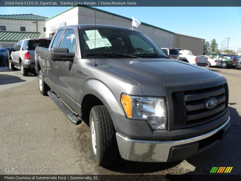 Sterling Grey Metallic / Stone/Medium Stone 2009 Ford F150 XL SuperCab