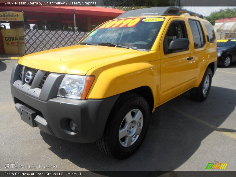 Solar Yellow / Desert/Graphite 2007 Nissan Xterra S