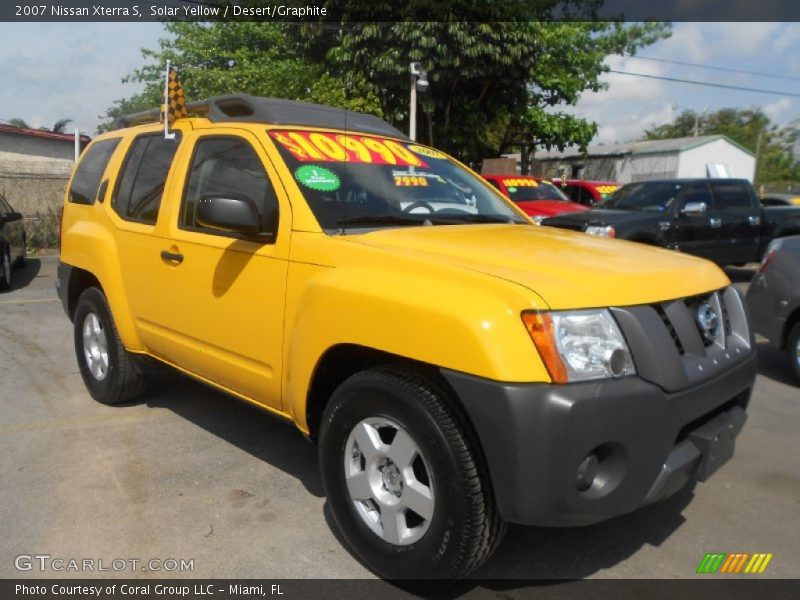 Solar Yellow / Desert/Graphite 2007 Nissan Xterra S