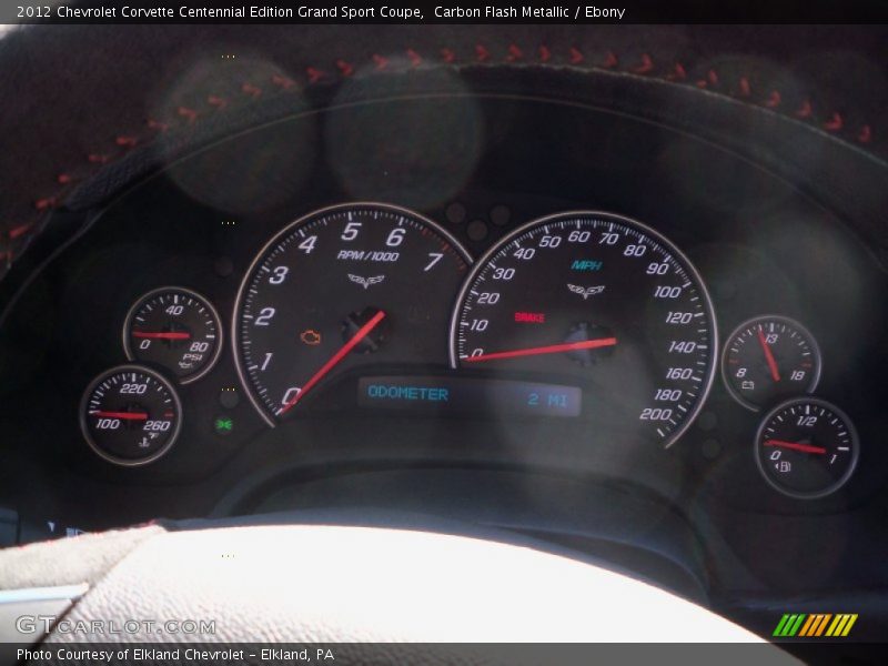  2012 Corvette Centennial Edition Grand Sport Coupe Centennial Edition Grand Sport Coupe Gauges