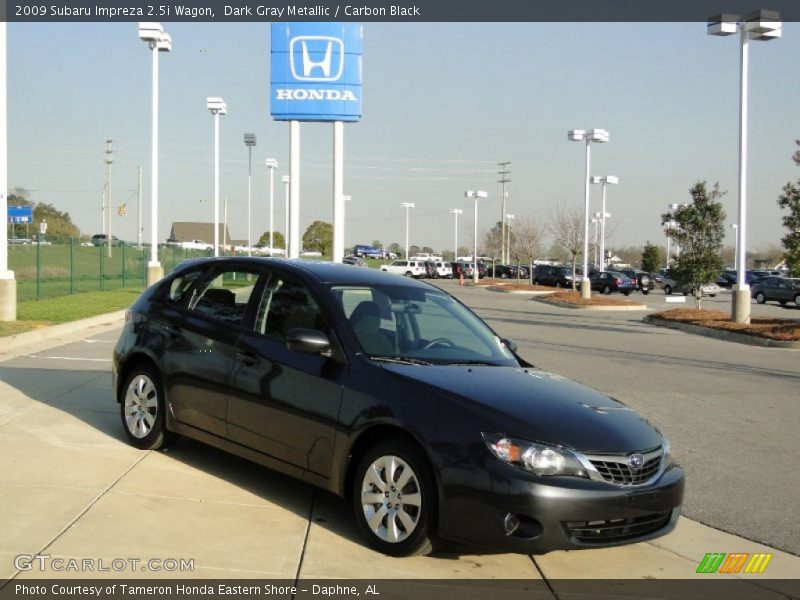 Dark Gray Metallic / Carbon Black 2009 Subaru Impreza 2.5i Wagon