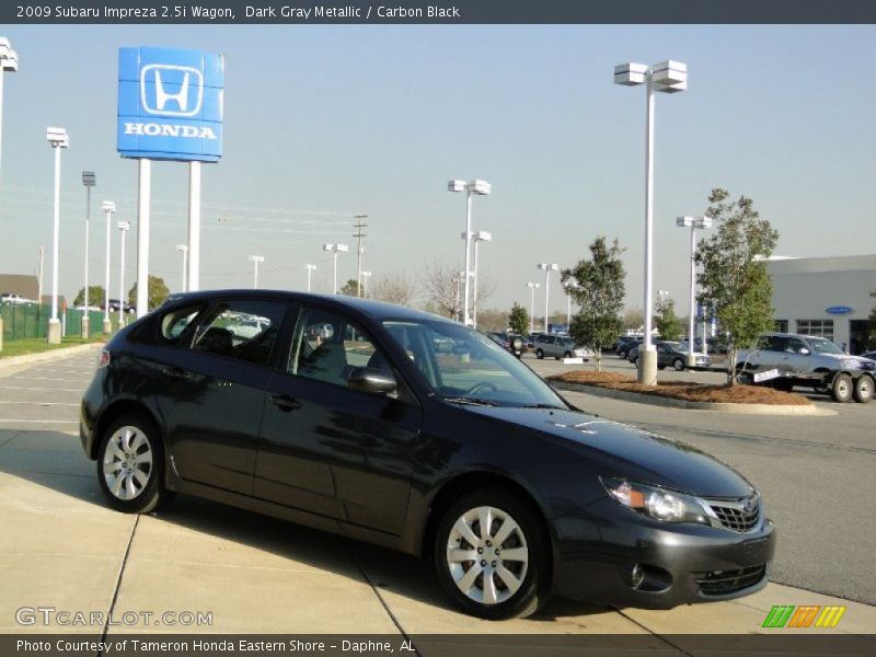 Dark Gray Metallic / Carbon Black 2009 Subaru Impreza 2.5i Wagon