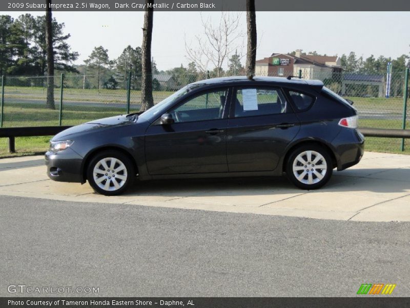 Dark Gray Metallic / Carbon Black 2009 Subaru Impreza 2.5i Wagon