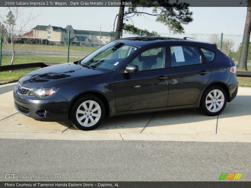 Dark Gray Metallic / Carbon Black 2009 Subaru Impreza 2.5i Wagon