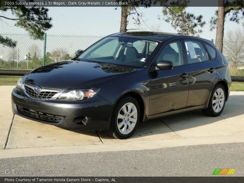 Dark Gray Metallic / Carbon Black 2009 Subaru Impreza 2.5i Wagon