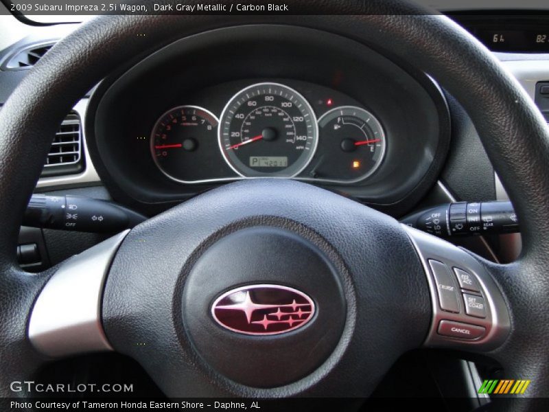 Dark Gray Metallic / Carbon Black 2009 Subaru Impreza 2.5i Wagon