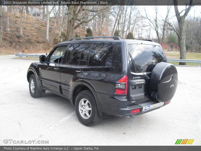 Solano Black Pearlescent / Black 2002 Mitsubishi Montero Limited 4x4