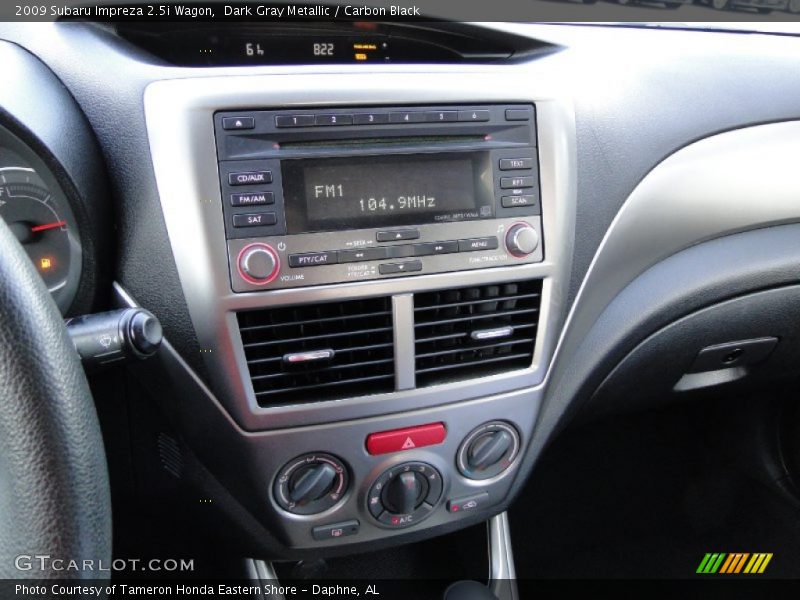Dark Gray Metallic / Carbon Black 2009 Subaru Impreza 2.5i Wagon