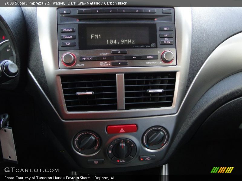 Dark Gray Metallic / Carbon Black 2009 Subaru Impreza 2.5i Wagon
