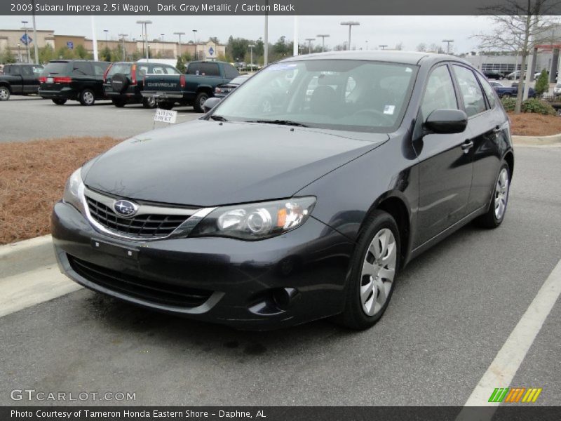 Dark Gray Metallic / Carbon Black 2009 Subaru Impreza 2.5i Wagon