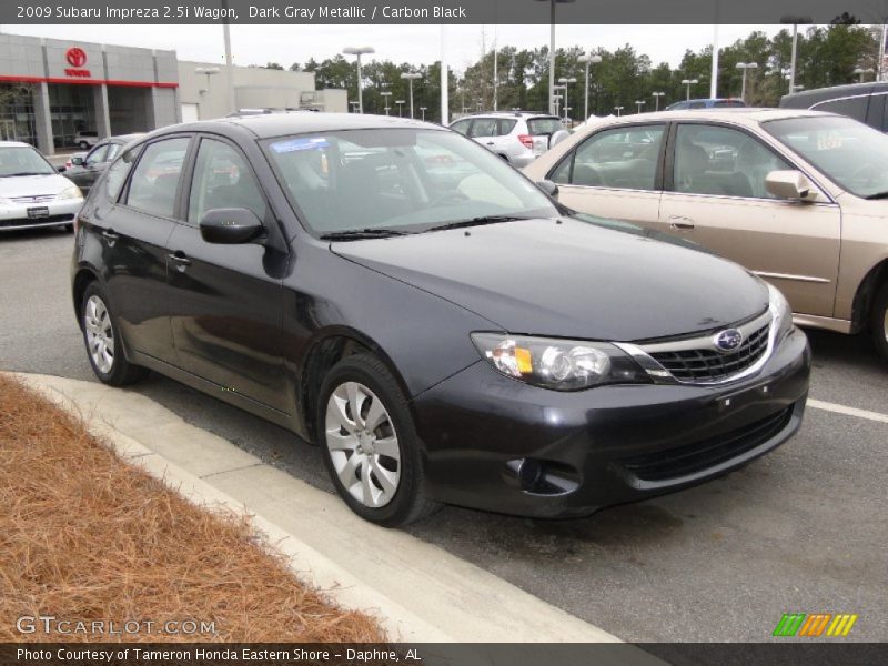 Dark Gray Metallic / Carbon Black 2009 Subaru Impreza 2.5i Wagon