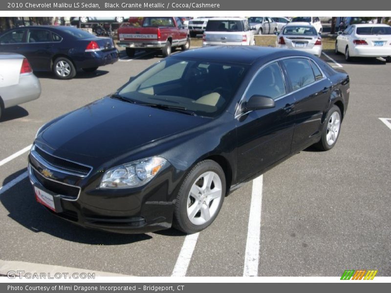 Black Granite Metallic / Cocoa/Cashmere 2010 Chevrolet Malibu LS Sedan