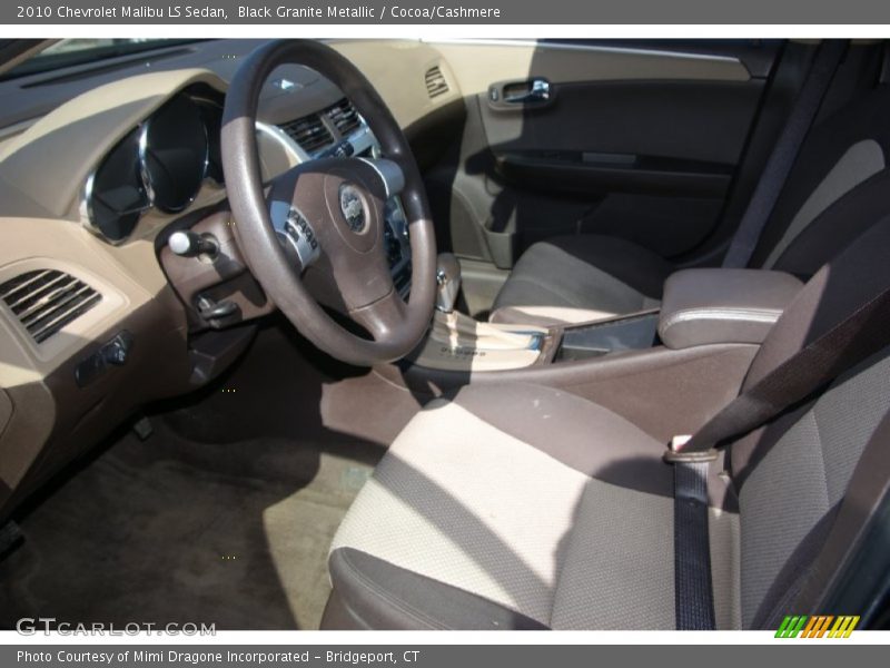 Black Granite Metallic / Cocoa/Cashmere 2010 Chevrolet Malibu LS Sedan