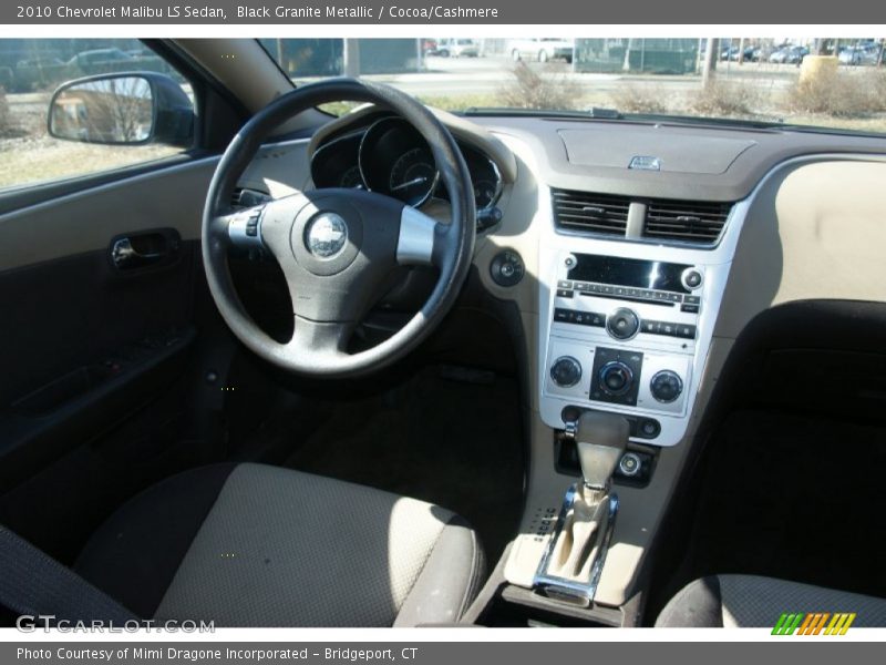 Black Granite Metallic / Cocoa/Cashmere 2010 Chevrolet Malibu LS Sedan
