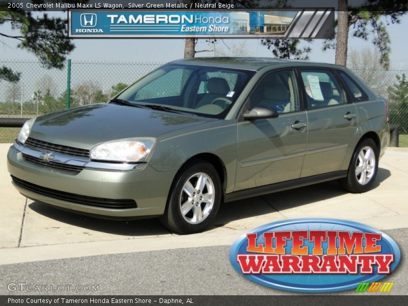 Silver Green Metallic / Neutral Beige 2005 Chevrolet Malibu Maxx LS Wagon