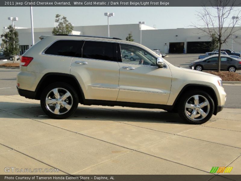 White Gold Metallic / Dark Frost Beige/Light Frost Beige 2011 Jeep Grand Cherokee Overland