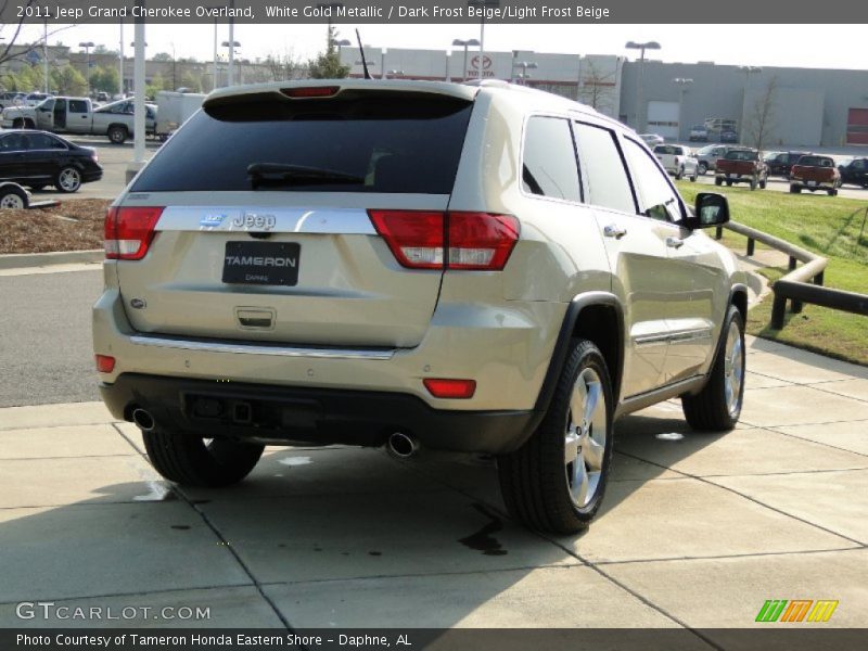 White Gold Metallic / Dark Frost Beige/Light Frost Beige 2011 Jeep Grand Cherokee Overland