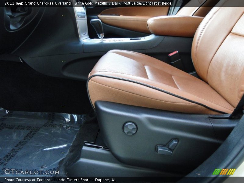 White Gold Metallic / Dark Frost Beige/Light Frost Beige 2011 Jeep Grand Cherokee Overland