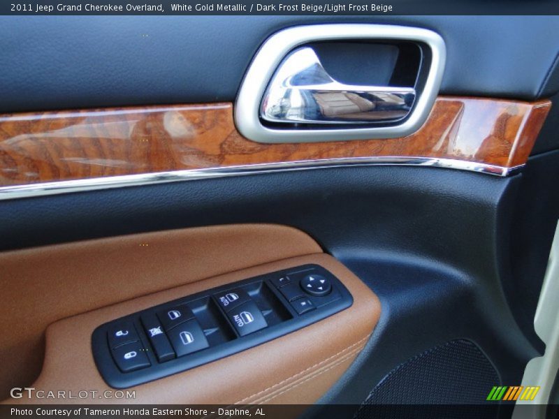 White Gold Metallic / Dark Frost Beige/Light Frost Beige 2011 Jeep Grand Cherokee Overland