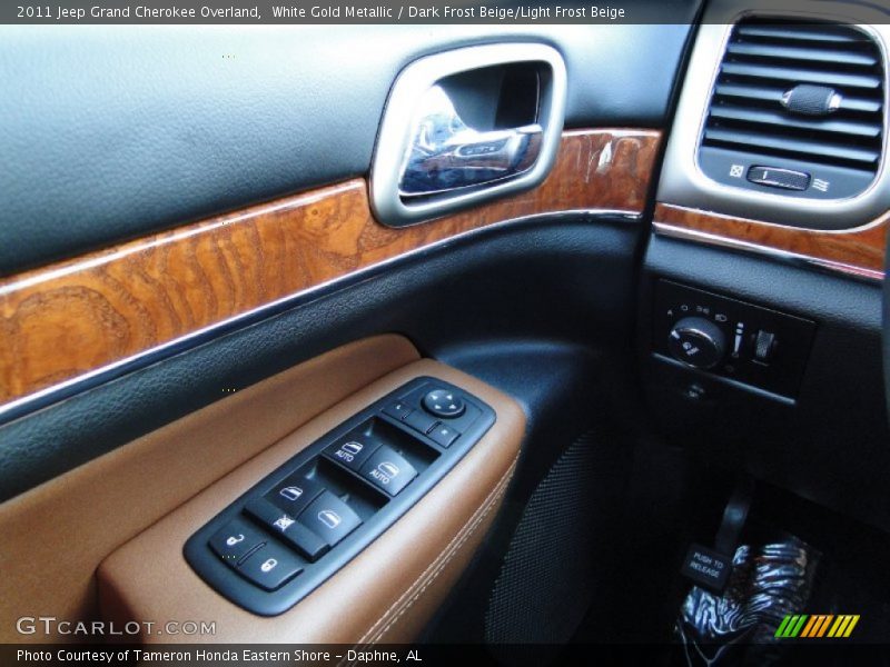 White Gold Metallic / Dark Frost Beige/Light Frost Beige 2011 Jeep Grand Cherokee Overland