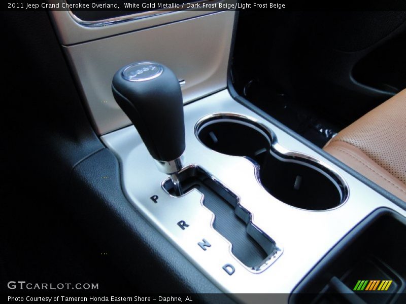 White Gold Metallic / Dark Frost Beige/Light Frost Beige 2011 Jeep Grand Cherokee Overland