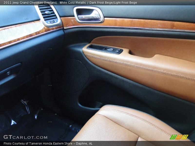 White Gold Metallic / Dark Frost Beige/Light Frost Beige 2011 Jeep Grand Cherokee Overland