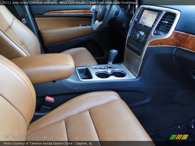 White Gold Metallic / Dark Frost Beige/Light Frost Beige 2011 Jeep Grand Cherokee Overland