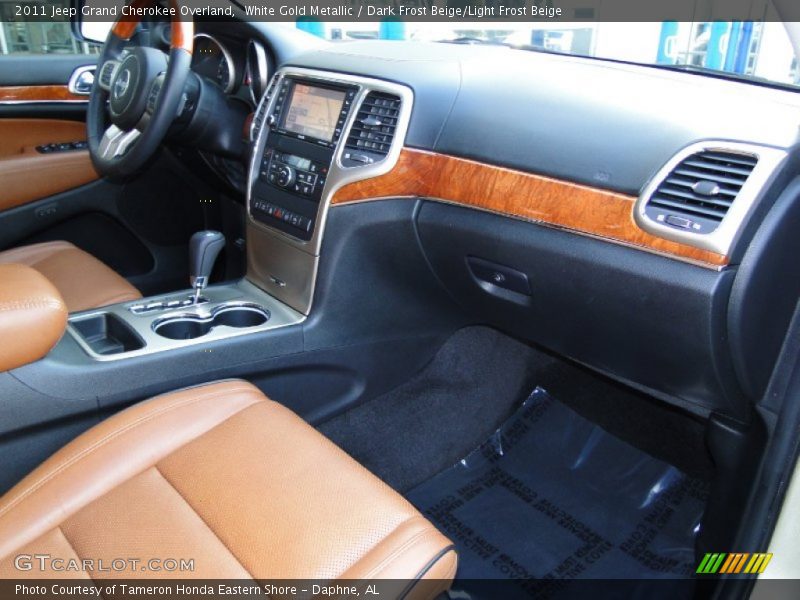 White Gold Metallic / Dark Frost Beige/Light Frost Beige 2011 Jeep Grand Cherokee Overland
