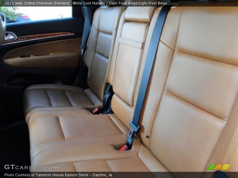White Gold Metallic / Dark Frost Beige/Light Frost Beige 2011 Jeep Grand Cherokee Overland
