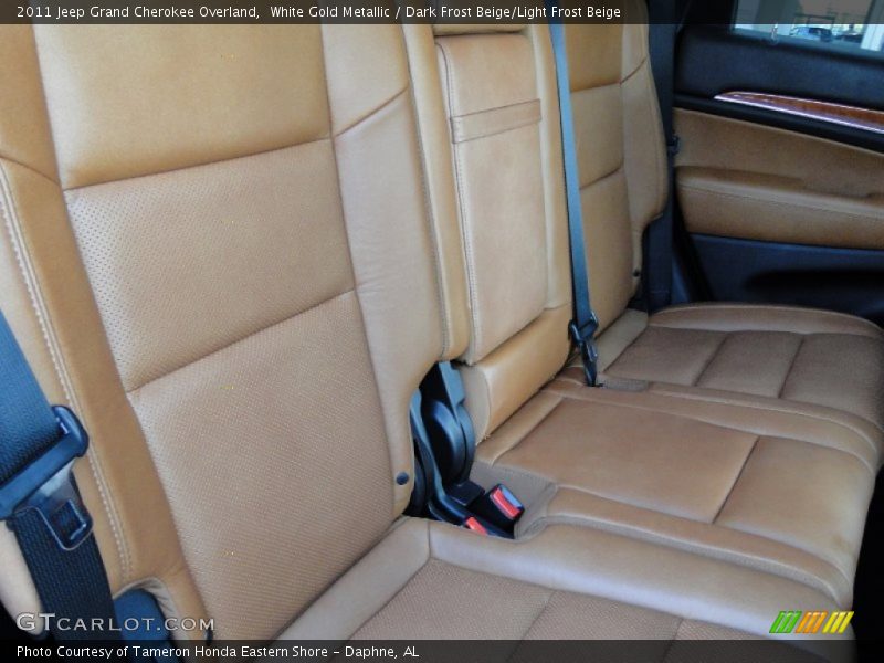 White Gold Metallic / Dark Frost Beige/Light Frost Beige 2011 Jeep Grand Cherokee Overland