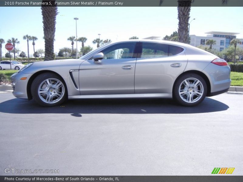Platinum Silver Metallic / Platinum Grey 2010 Porsche Panamera S
