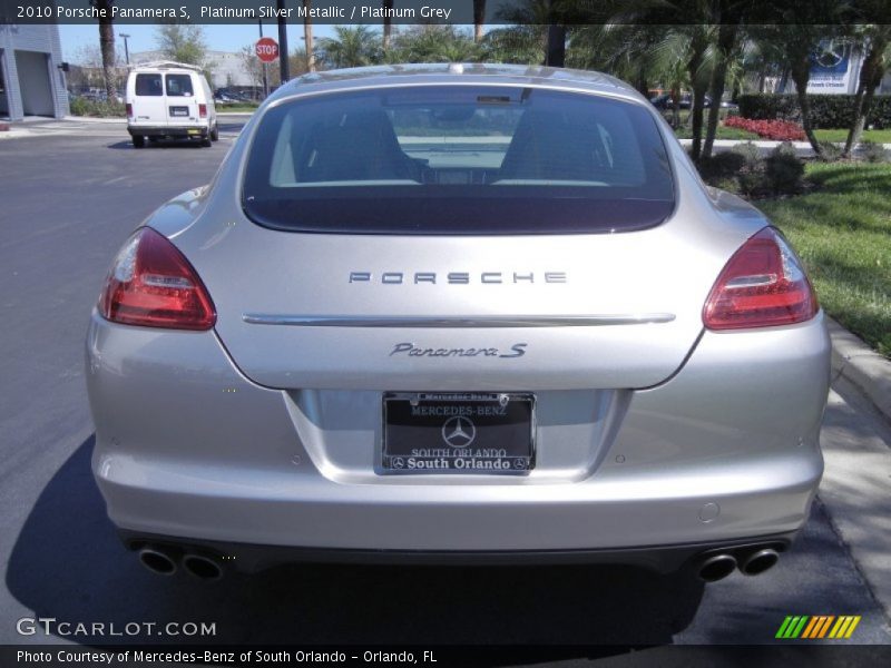 Platinum Silver Metallic / Platinum Grey 2010 Porsche Panamera S