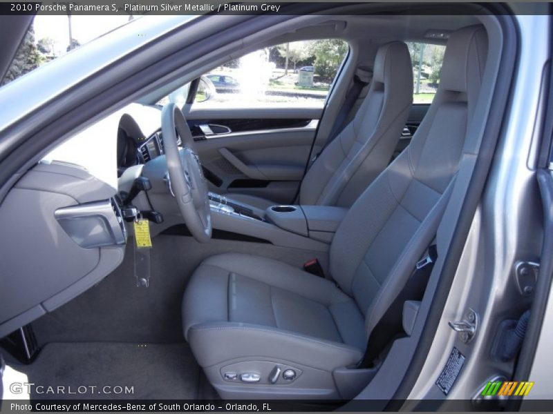  2010 Panamera S Platinum Grey Interior