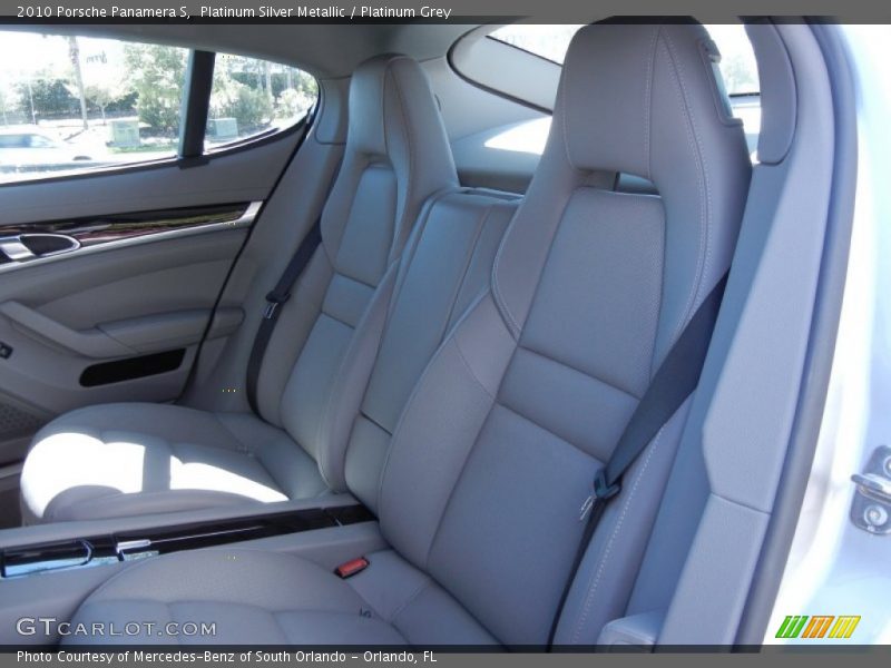 Rear Seat of 2010 Panamera S