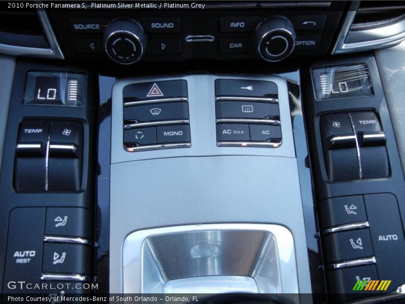 Controls of 2010 Panamera S