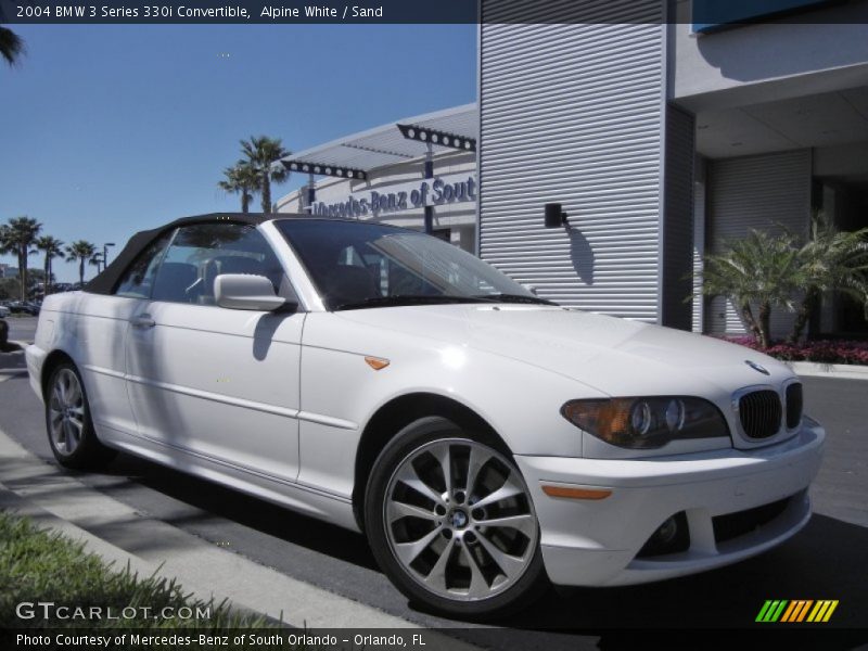 Alpine White / Sand 2004 BMW 3 Series 330i Convertible