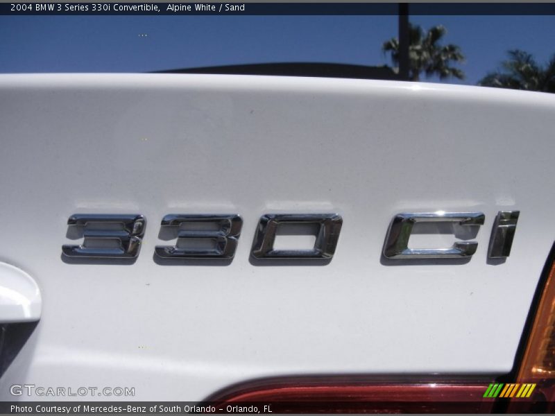 Alpine White / Sand 2004 BMW 3 Series 330i Convertible