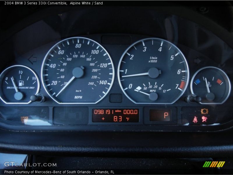 Alpine White / Sand 2004 BMW 3 Series 330i Convertible