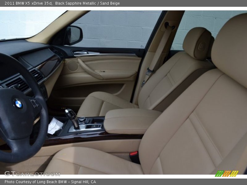 Black Sapphire Metallic / Sand Beige 2011 BMW X5 xDrive 35d