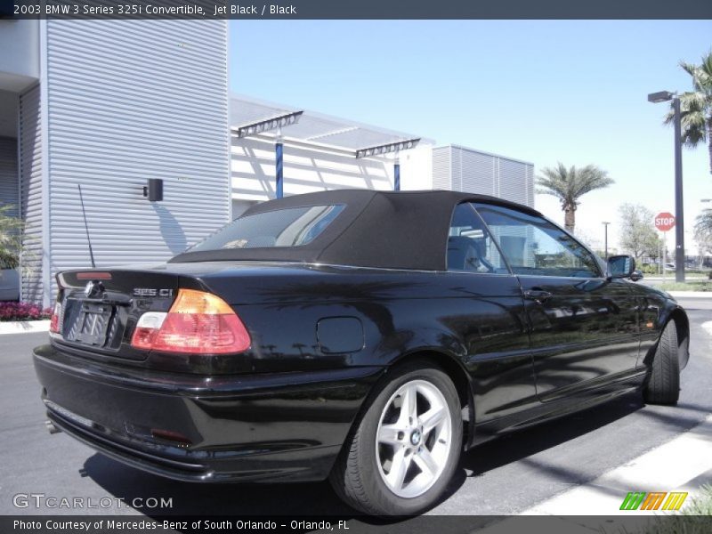 Jet Black / Black 2003 BMW 3 Series 325i Convertible