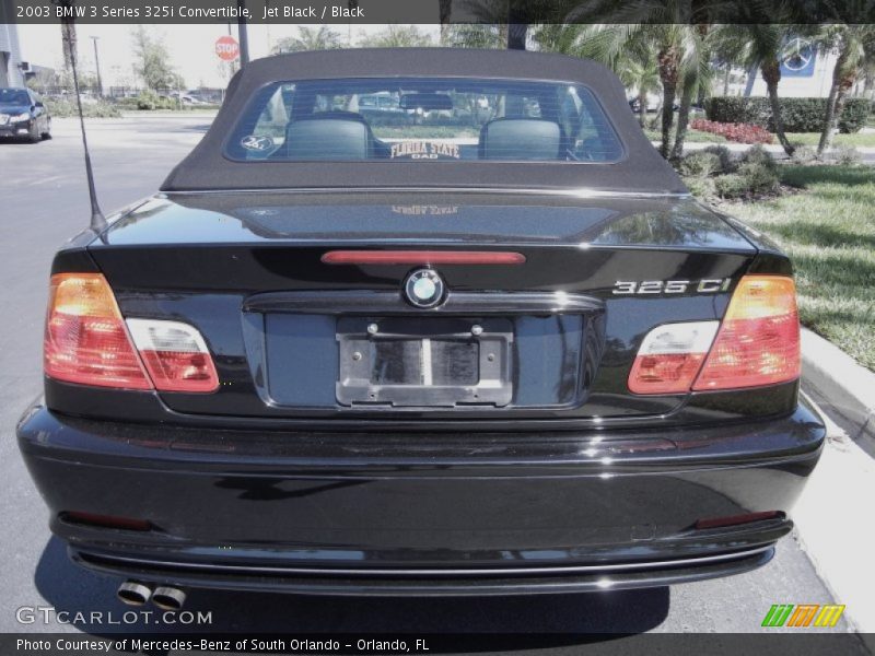 Jet Black / Black 2003 BMW 3 Series 325i Convertible