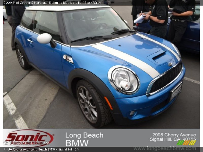 Lightning Blue Metallic / Black/Grey 2009 Mini Cooper S Hardtop