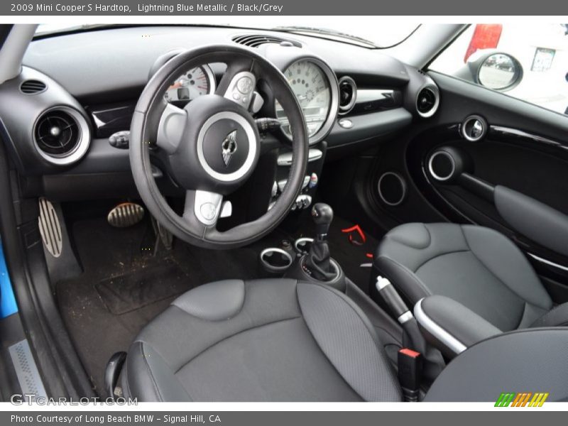 Lightning Blue Metallic / Black/Grey 2009 Mini Cooper S Hardtop