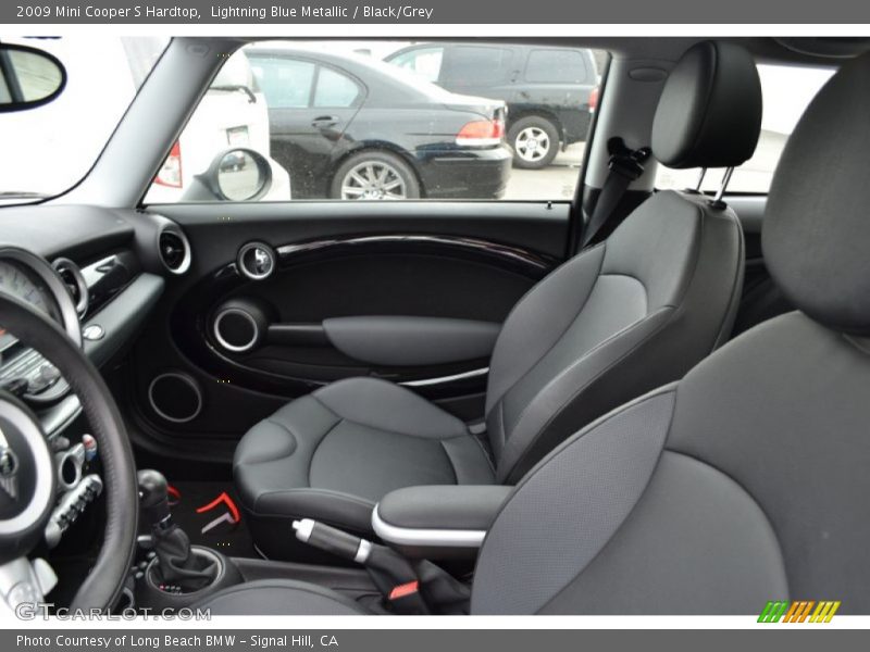 Lightning Blue Metallic / Black/Grey 2009 Mini Cooper S Hardtop