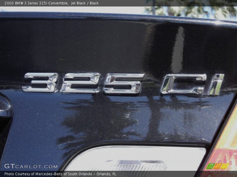 Jet Black / Black 2003 BMW 3 Series 325i Convertible