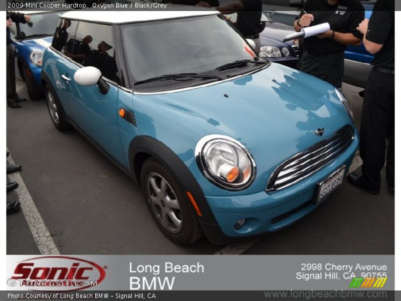 Oxygen Blue / Black/Grey 2009 Mini Cooper Hardtop