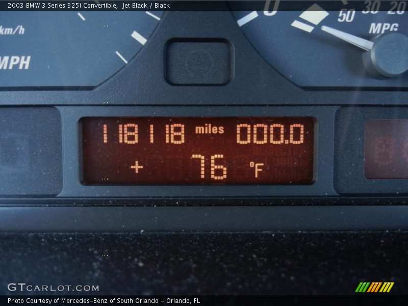 Jet Black / Black 2003 BMW 3 Series 325i Convertible