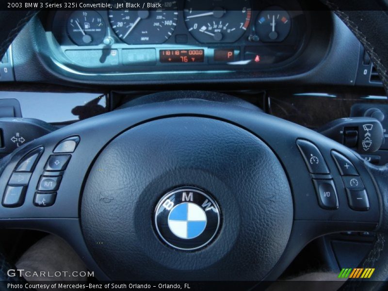 Jet Black / Black 2003 BMW 3 Series 325i Convertible